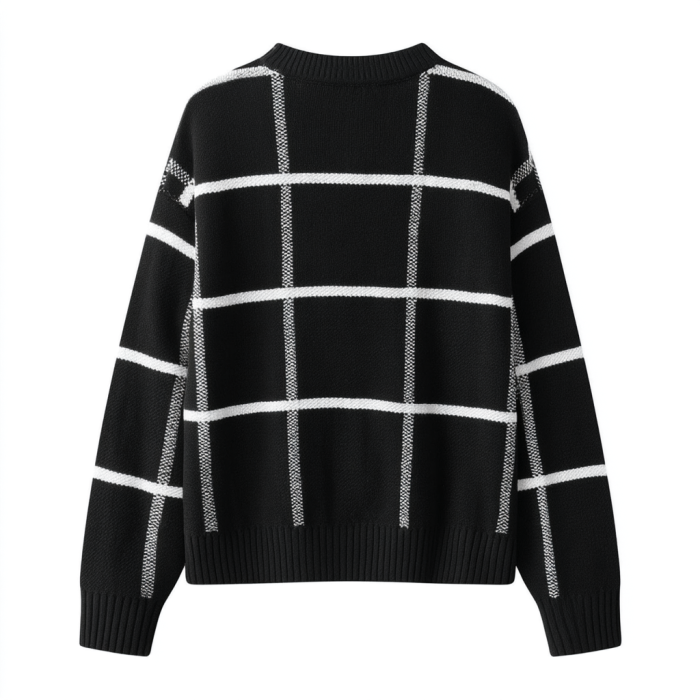u6549199382_black_cardigan_with_a_white_plaid_pattern_front_v_151d5f04-e71b-4581-9a02-d37becf1db46_3